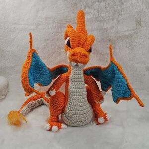 Handmade Big Charizard Crochet Plush Pokemon